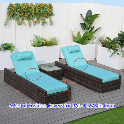 Direct Wicker Cushion Covers for Outdoor Chaise Lounge PAL-1127B