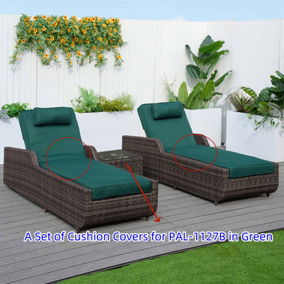 Direct Wicker Cushion Covers for Outdoor Chaise Lounge PAL-1127B