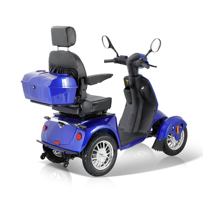 Fastest Mobility Scooter With Four Wheels For Adults & Seniors, blue 800W