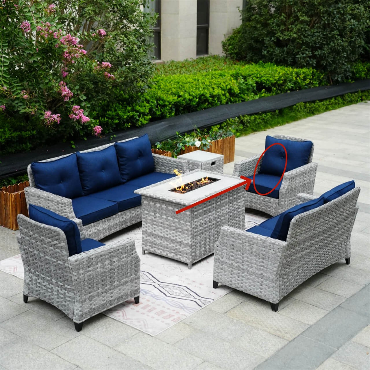 Direct Wicker Cushion Covers of Patio Sofa for PAF-1801/2