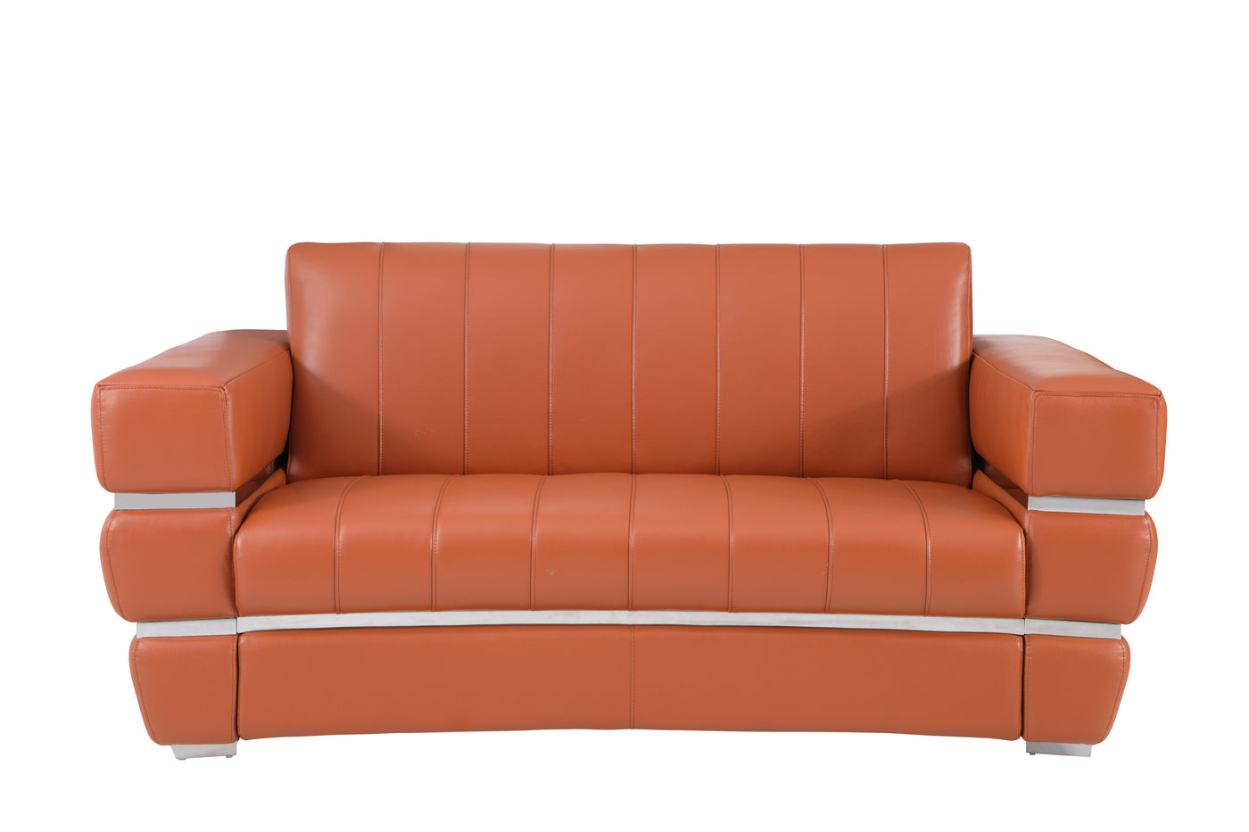 Global United Top Grain Italian Leather  Loveseat