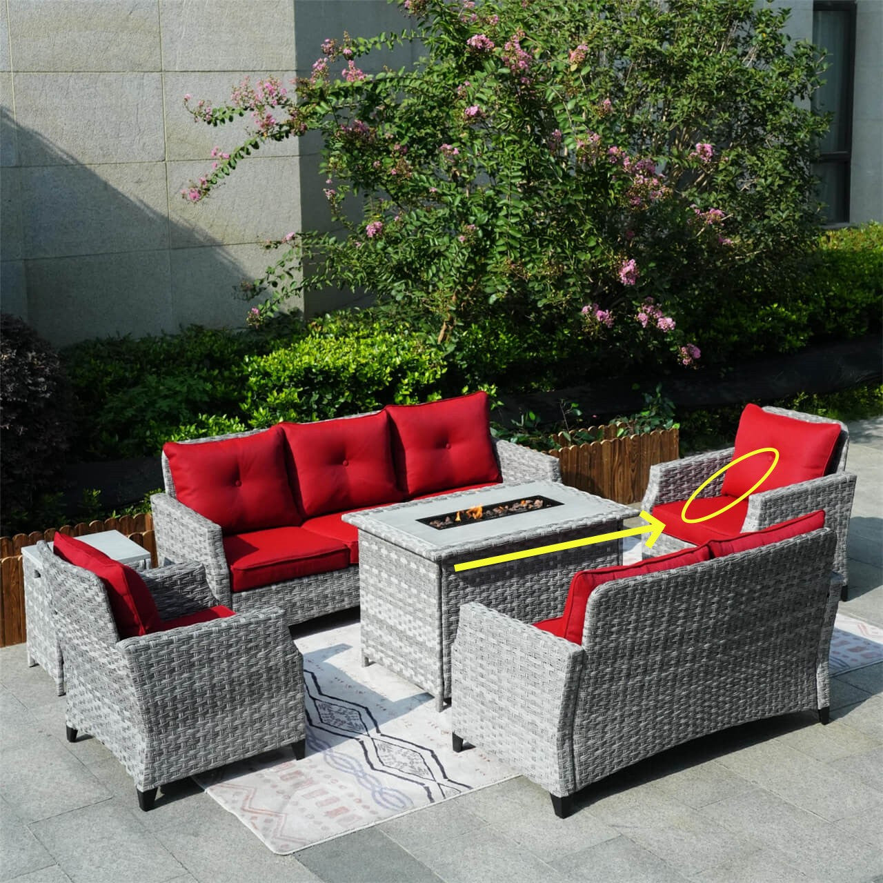 Direct Wicker Cushion Covers of Patio Sofa for PAF-1801/2