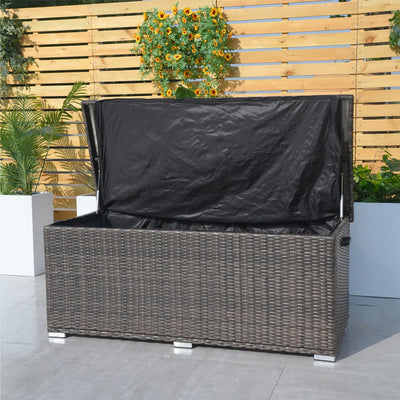 Direct Wicker Compact Aluminium Rattan Storage Box for Outdoor Garden Patio | PA-3256S-I