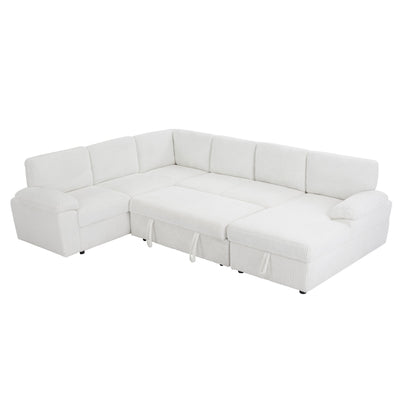 Oversized Modular Storage Sectional Sofa Couch for Home Apartment Office Living Room,Free Combination L/U Shaped Corduroy Upholstered Deep Seat Furniture Convertible Sleeper Sofabed RIGHT