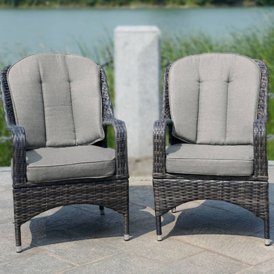 Direct Wicker Patio Chairs - 2 Pieces Outdoor Rattan Chairs (PAC-009-Chairs)