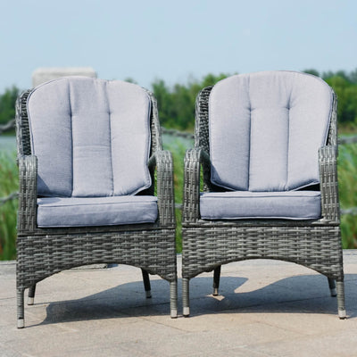 Direct Wicker Patio Chairs - 2 Pieces Outdoor Rattan Chairs (PAC-009-Chairs)