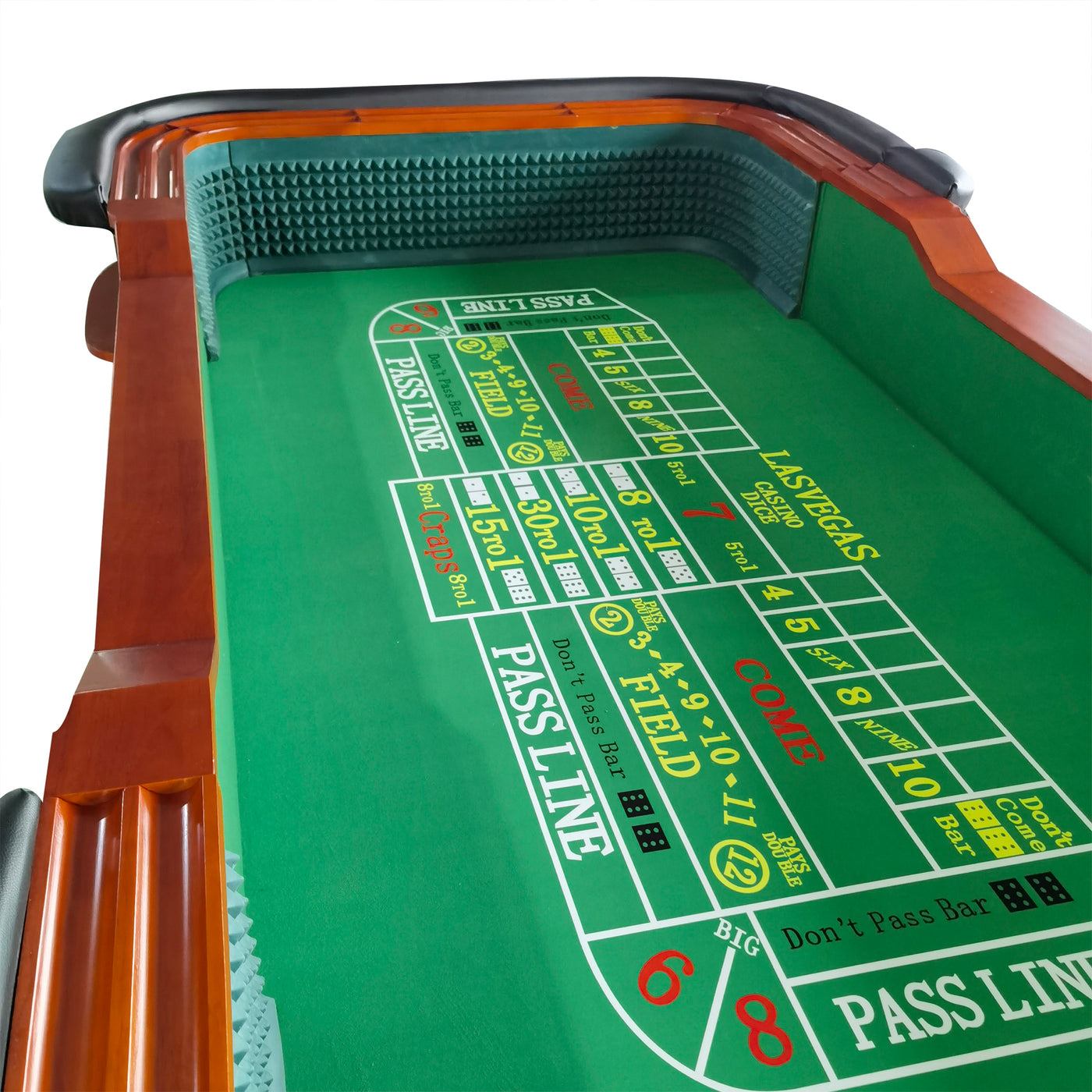 93" Classic Craps Dice Game Poker Table Green