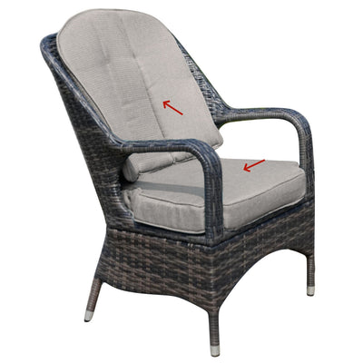 Direct Wicker Replacement | Seat Cushion and Back Cushion for a PAC-009 Chair