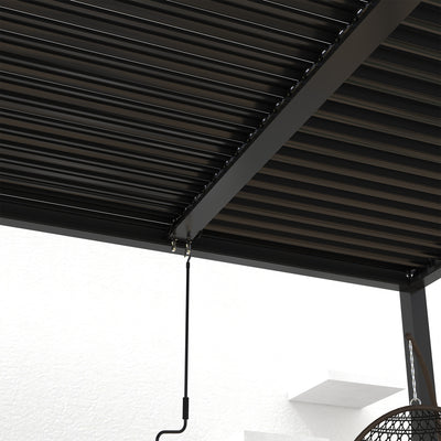 8610J Louver Pergola 10x19FT Aluminum Frame & Louvers