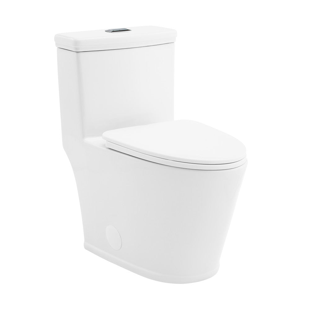 Swiss Madison Beau One-Piece Elongated Toilet Dual-Flush 1.1/1.6 gpf (6-Pack) SM-1T115-6