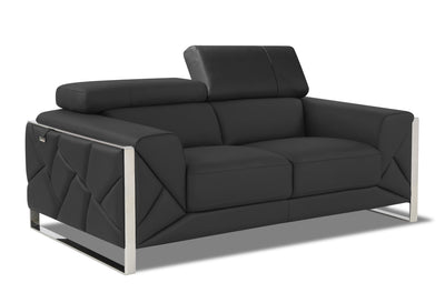 Global United Top Grain Italian Leather  Loveseat