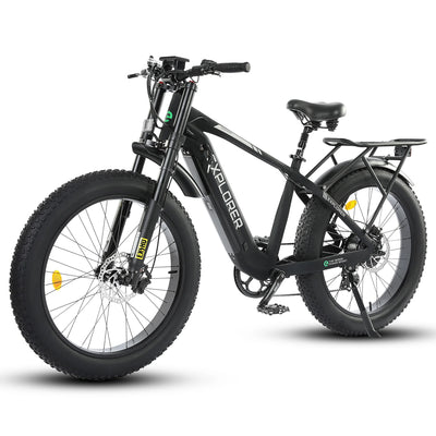 Ecotric Explorer 26 inches 48V Fat Tire Electric Bike with Rear Rack-senior