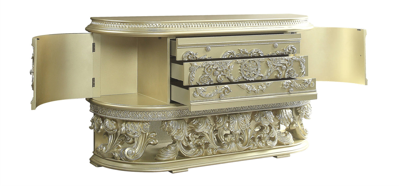 ACME Vatican Server, Champagne Silver Finish DN00464