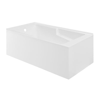 Swiss Madison Claire 60" x 32" Left-Hand Drain Drain Alcove Tub with Corner Apron SM-AB570