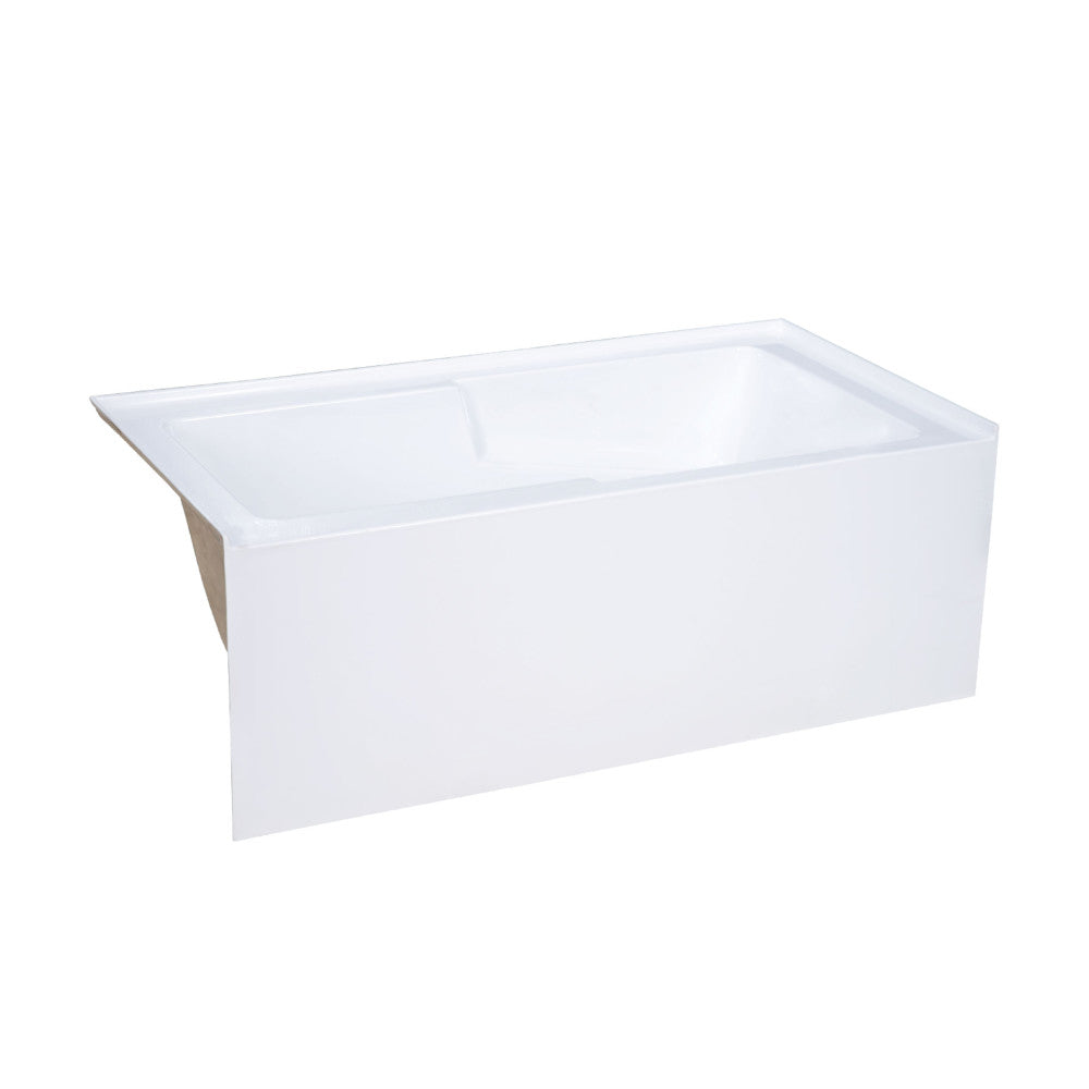 Swiss Madison Voltaire 60" x 30" Right-Hand Drain Alcove Bathtub with Apron and Armrest SM-AB540