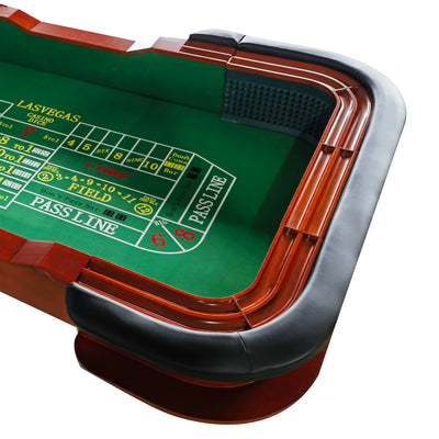 93" Classic Craps Dice Game Poker Table Green