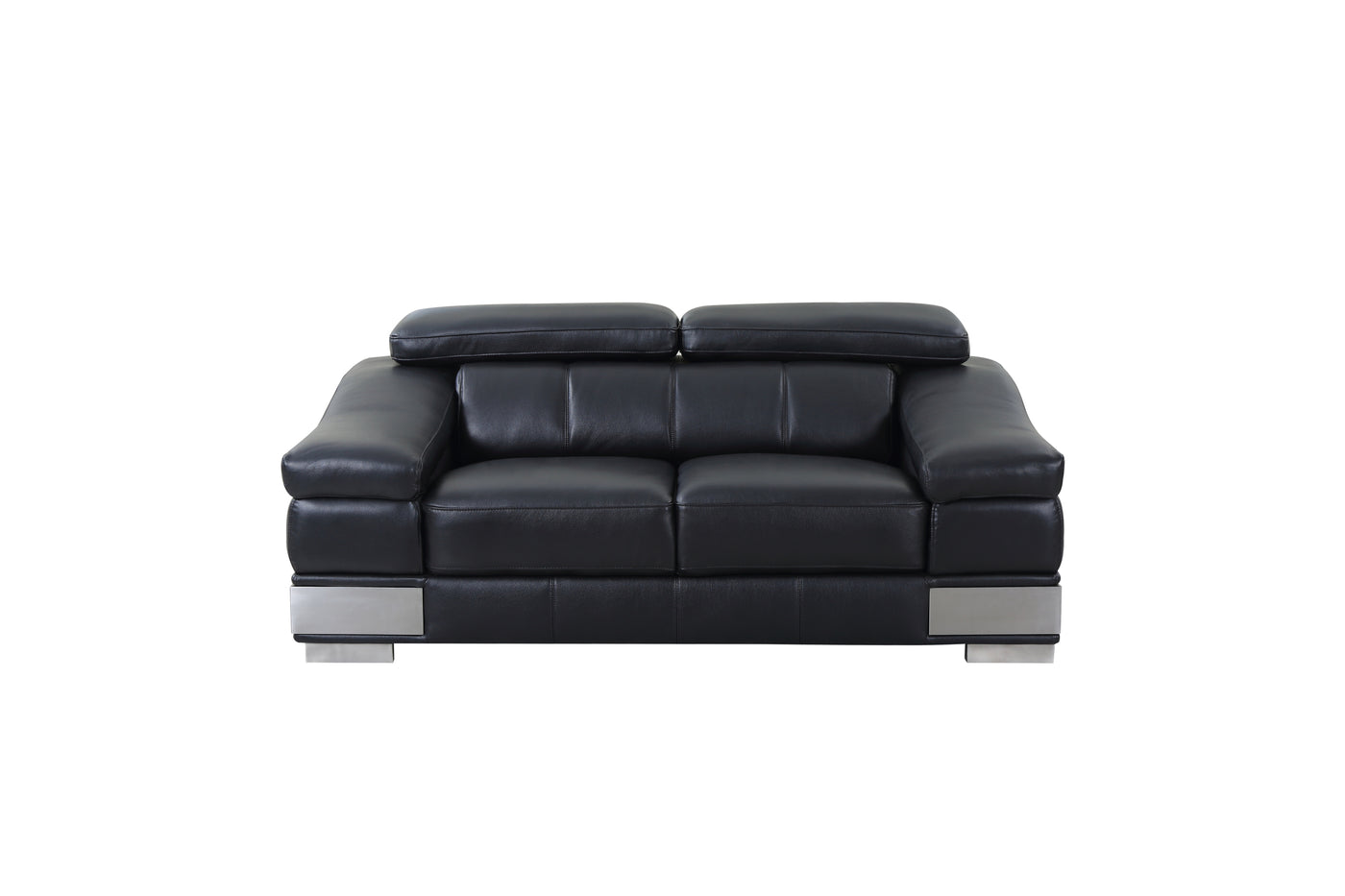 Top Grain Italian Leather Loveseat