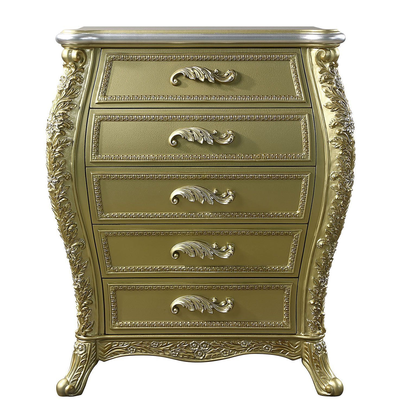 ACME Cabriole CHEST Gold Finish BD01467