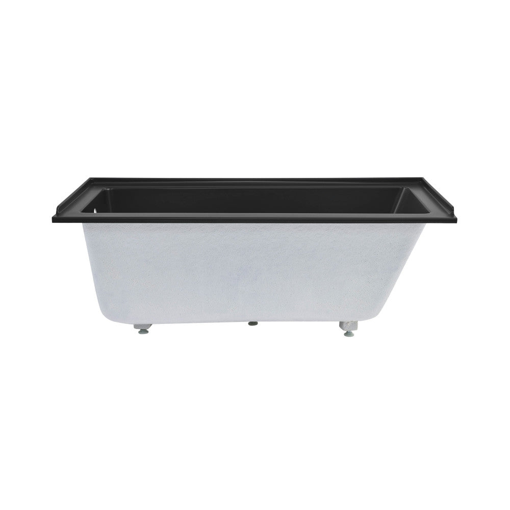 Swiss Madison Voltaire 60" x 30" Left-Hand Drain Alcove Bathtub in Matte Black SM-DB559MB