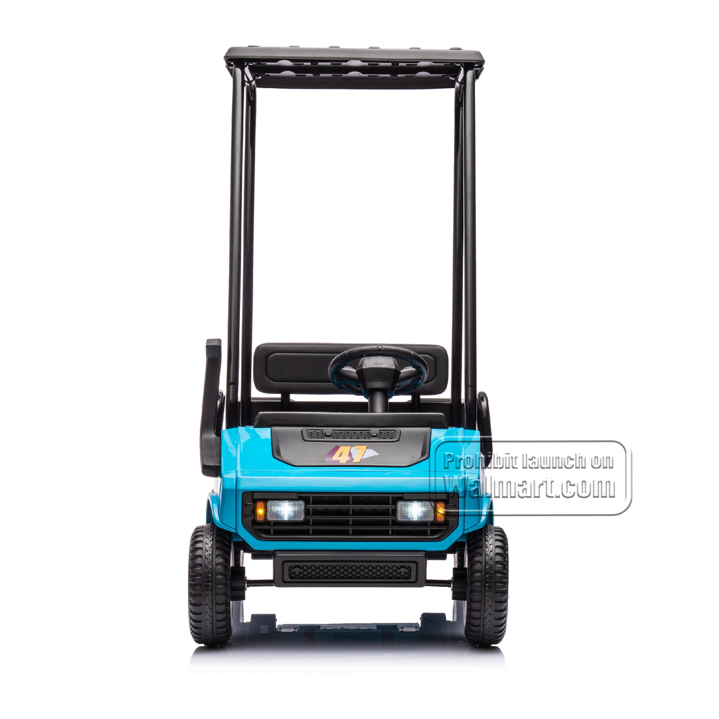 Blue,12V,Ride On Toy for Kids Ages 3+,12V4.5AH, Golf Maintenance Cart with Roof, Outdoor/Off road/Electric Car, Wide Big Seat, with 2.4G Remote Control, Ceiling, High/Low Speed, Gift for Boys Girls