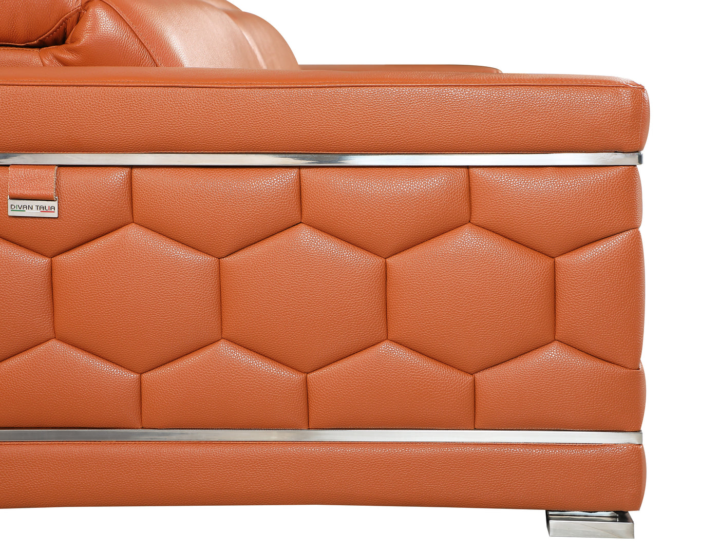 Top Grain Italian Leather Loveseat