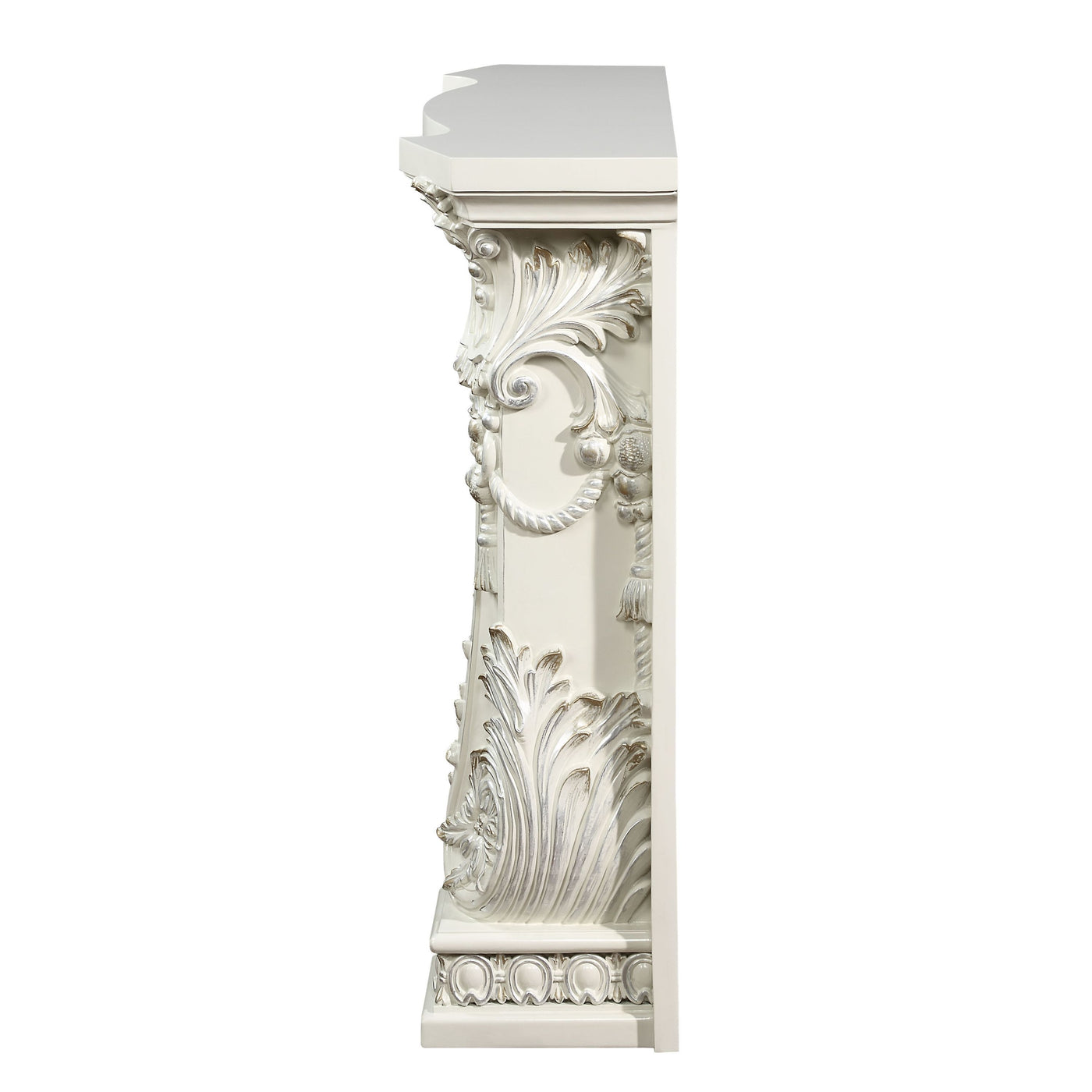 ACME Adara FIREPLACE Antique White Finish AC01620