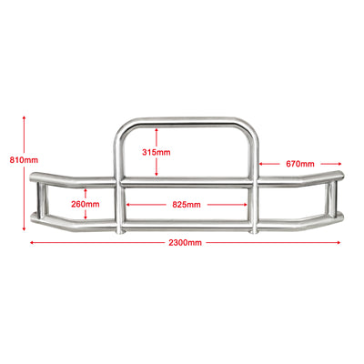 Stainless Steel Deer Guard Bumper for Freightliner Cascadia 2018-2017 with bracketsX5