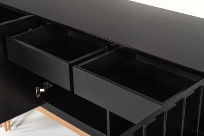 Modrest Token Modern Black & Rosegold Buffet