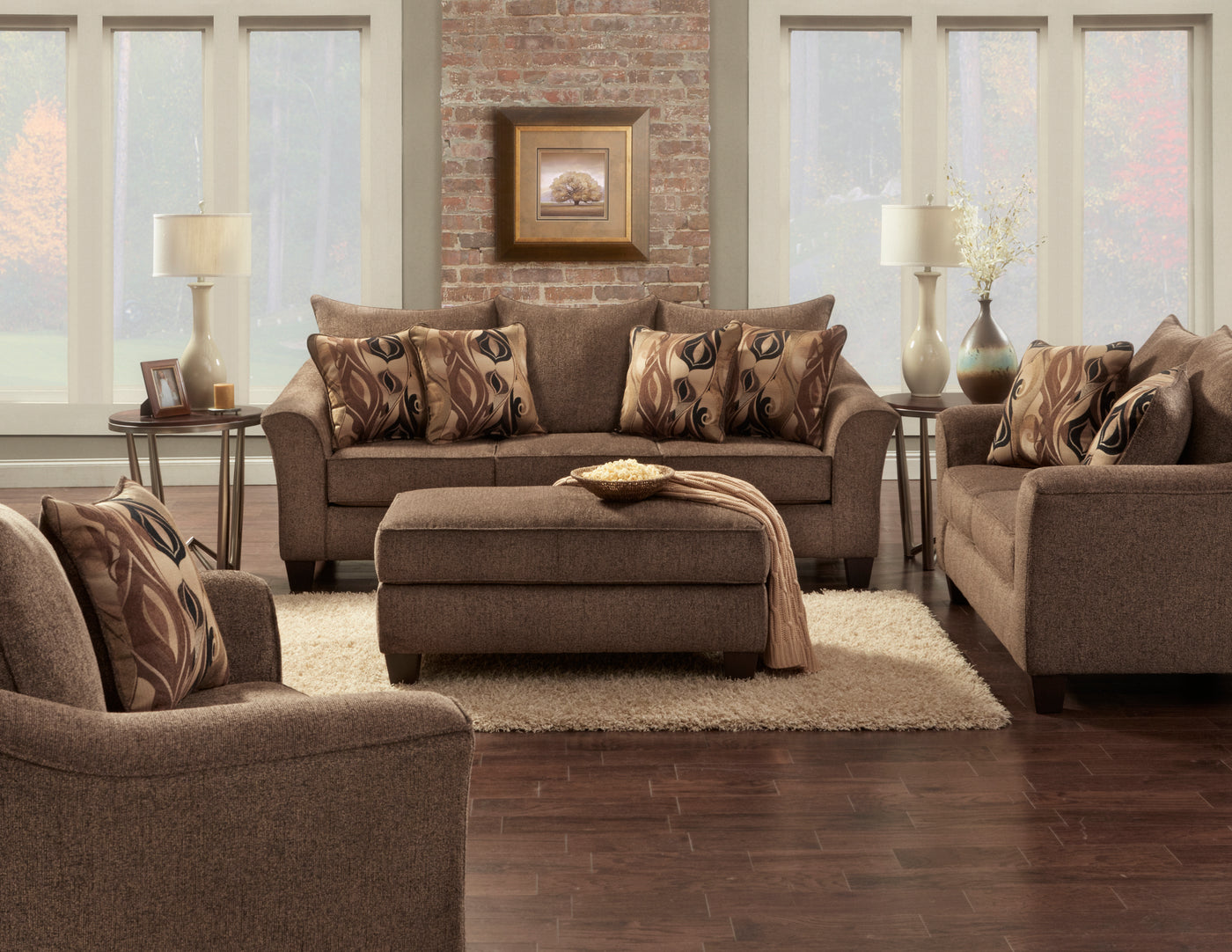 Camero Fabric 4-Piece Living Room sofa Set