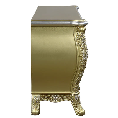 ACME Cabriole DRESSER Gold Finish BD01466