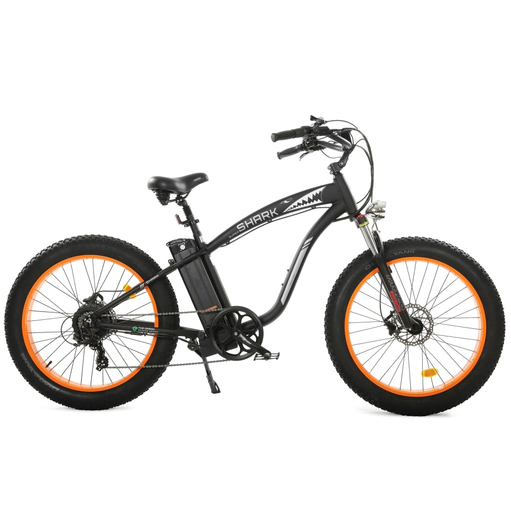 UL Certified-Ecotric Hammer Electric Fat Tire Beach Snow Bike - Orange for Canada