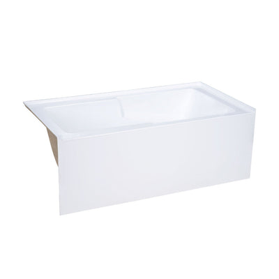 Swiss Madison Voltaire 60" x 32" Right-Hand Drain Alcove Bathtub with Apron and Armrest SM-AB542