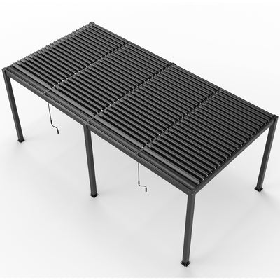 8610J Louver Pergola 10x19FT Aluminum Frame & Louvers