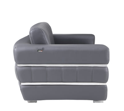 Global United Top Grain Italian Leather  Loveseat