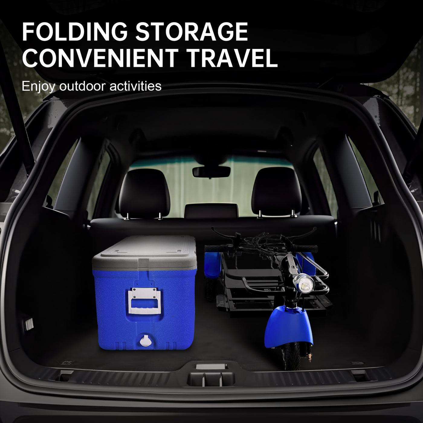 Elevate Your Journey with the Camp Pioneer-Experience Speeds up to 11.6 MPH and a Generous 55L Cooler Capacity