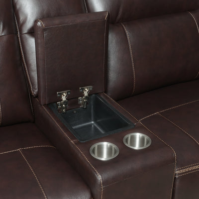 Customizable Dual-Power Leather Sectional - Top-Grain Leather, Power Headrest, Power Footrest - Transitional Styling, Perfect Fit