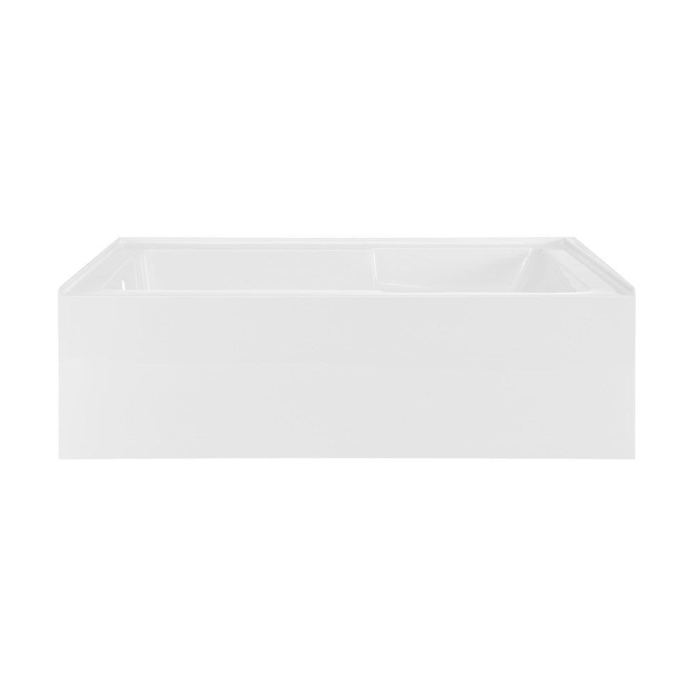 Swiss Madison Voltaire 72" x 36" Left-Hand Drain Alcove Bathtub with Apron and Armrest SM-AB556