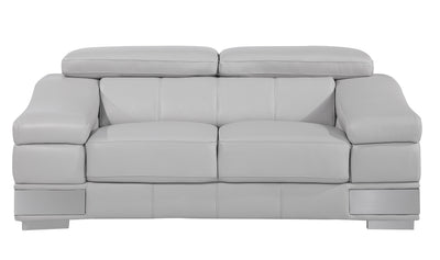 Top Grain Italian Leather Loveseat