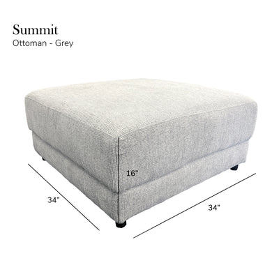 Summit Grey Modular Sectional - 6 Seat Configuration