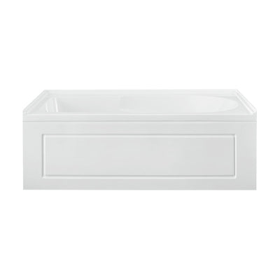 Swiss Madison Concorde 60" x 32" Acrylic Glossy White, Alcove, Integral, Left-Hand Drain, Apron Bathtub SM-AB561