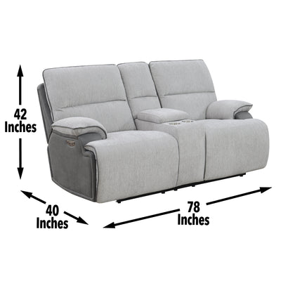 Cyprus - 3 Piece Reclining Living Room Set - Gray