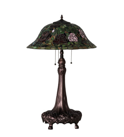 Meyda 31" High Tiffany Rosebush Table Lamp - 71388