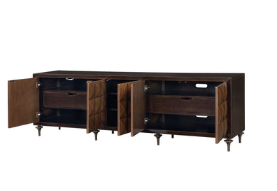 ACME Diya Console Cabinet, Forged Bronze & Espresso Finish AC02503