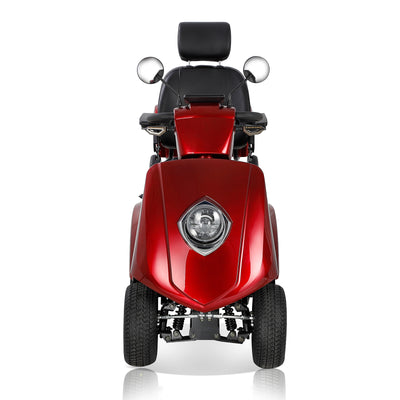 Fastest Mobility Scooter With Four Wheels For Adults & Seniors, Red 800W