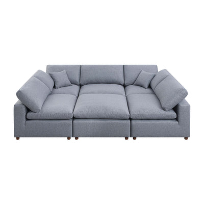 Modern Modular Sectional Sofa Set, Self-customization Design Sofa, Grey