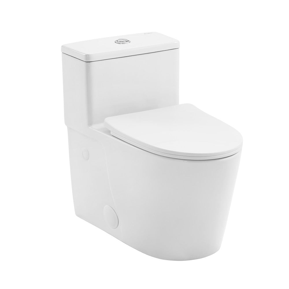 Swiss Madison Arles One-Piece Elongated Toilet Vortex Dual-Flush 1.1/1.6 gpf (6-Pack) SM-1T259-6