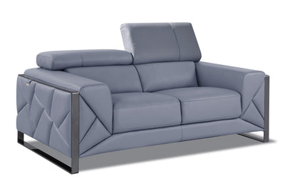 Global United Top Grain Italian Leather  Loveseat