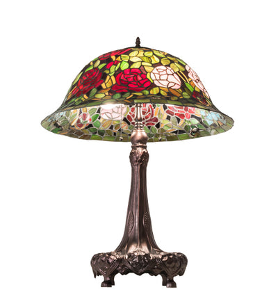 Meyda 31" High Tiffany Rosebush Table Lamp - 82452