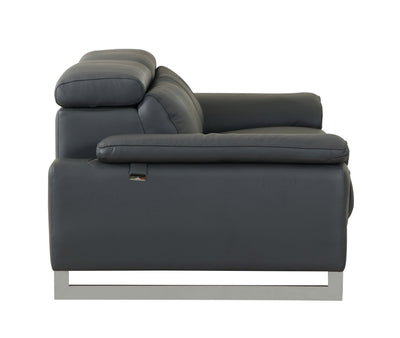 Global United Top Grain Italian Leather Loveseat