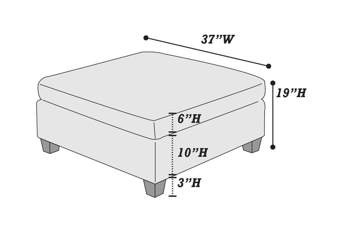 Living Room Furniture Grey Chenille Modular Sectional 8pc Set Large Corner L-Sectional Modern Couch 2x Corner Wedge 4x Armless Chairs and 2x Ottomans Plywood